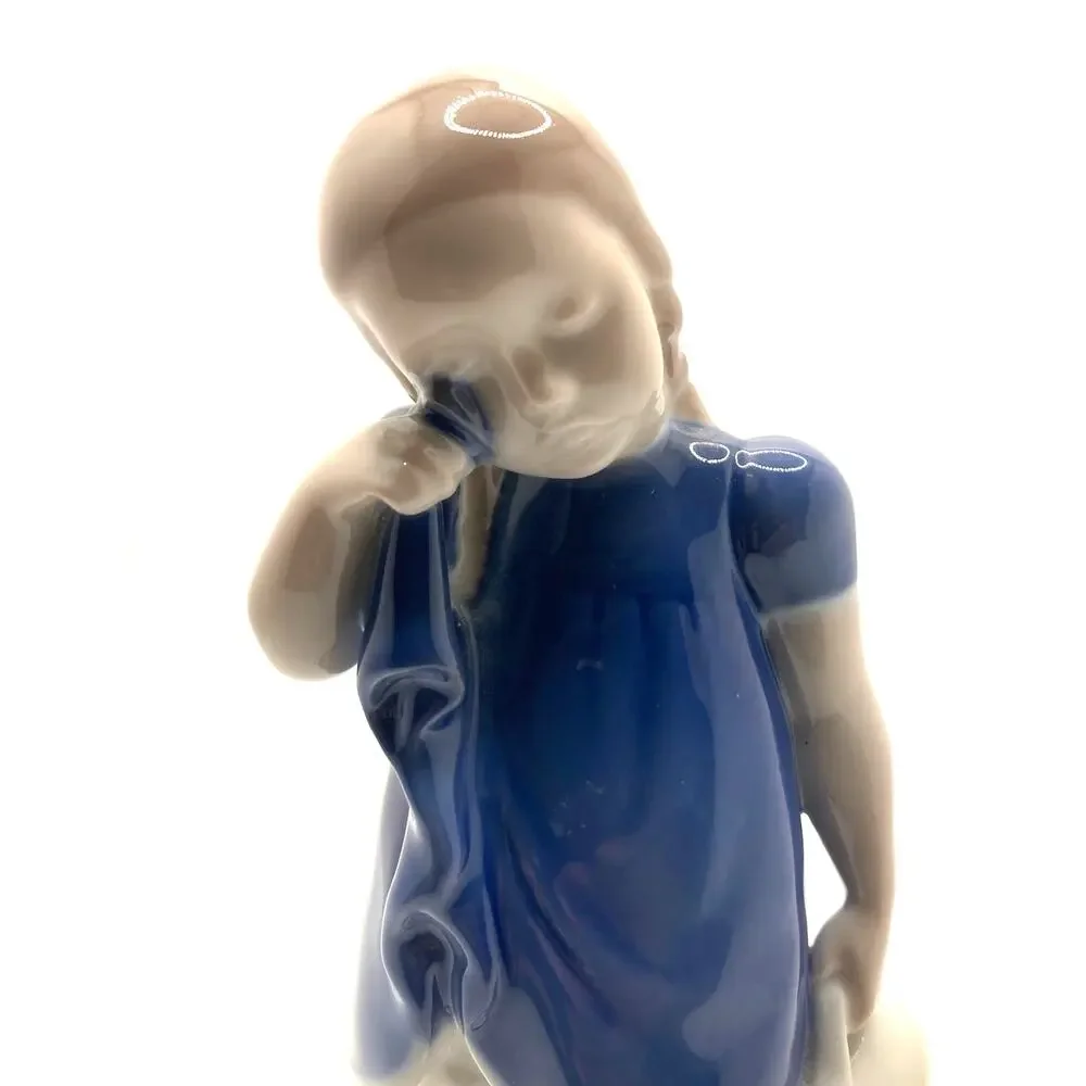 Bing & Grondahl B&G Spilt Milk Girl #2246 Porcelain Figurine Denmark 7”